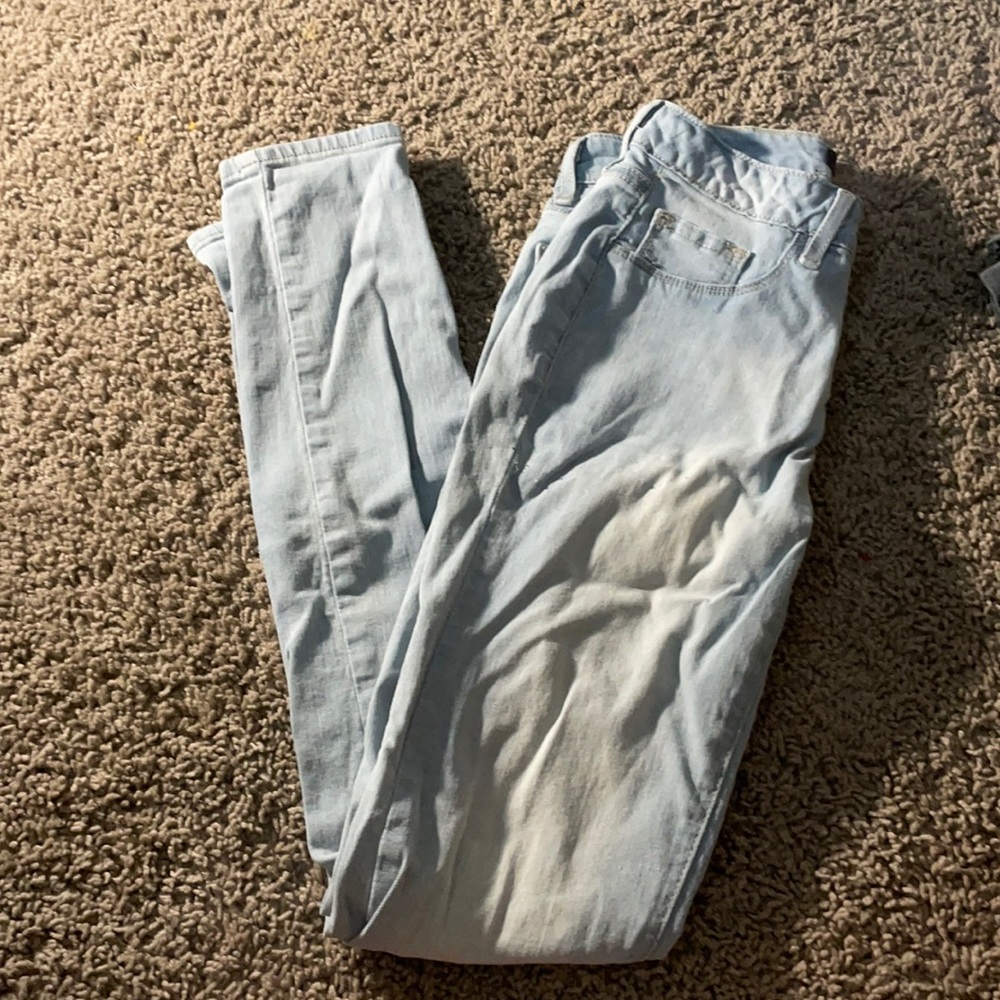 light blue jeans